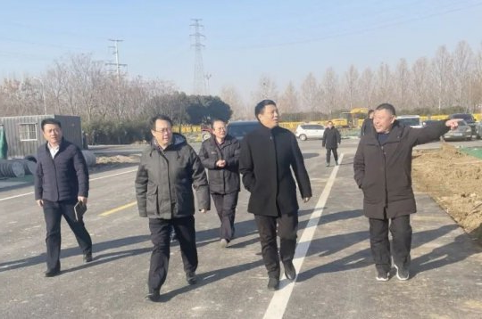 张广宇到信发液压项目建设现场检查指导工作