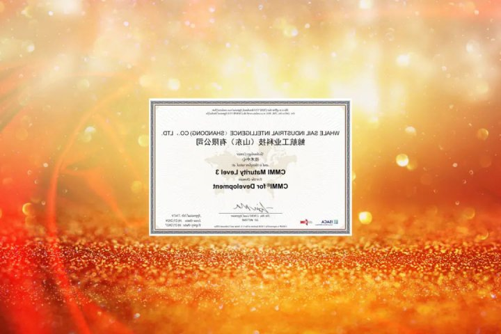 鲸航科技成功通过CMMI三级认证