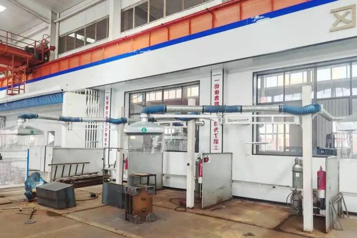 阳城煤电机修厂吹吸式焊烟收集净化系统投入使用